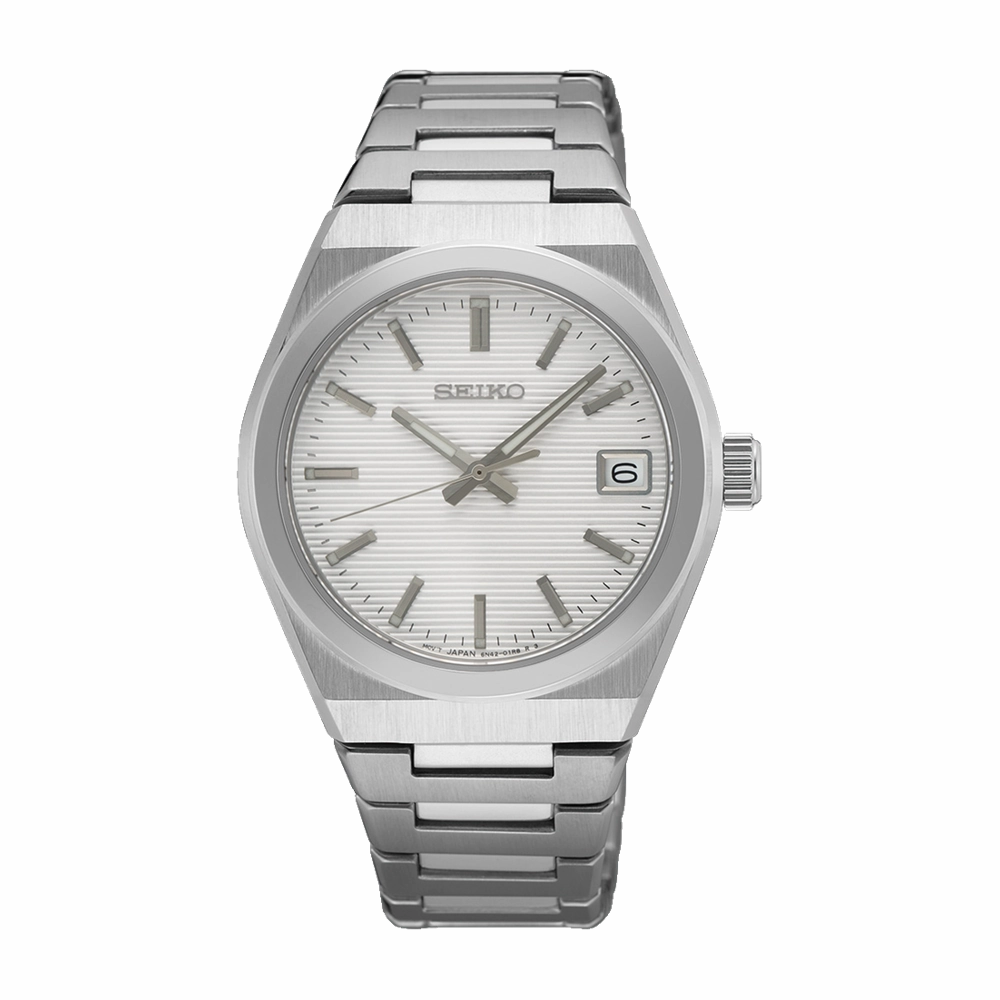 Seiko Conceptual Series White Dial Stainless Steel Watch SUR573P,quartz watch, quartz watches for men, quartz watches for women, best quartz watch, minimalist quartz watch, luxury quartz watch, waterproof quartz watch,analog quartz watch, digital quartz wa
