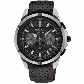 Seiko Coutura SSB437P-9 Chronograph Affordable Leather Watch Leather Watch Discount