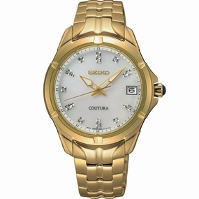 Seiko Coutura SUR596P Diamond Set stainless steel watch clasp High quality stainless steel watch