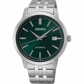 Seiko Men's Watch - Automatic Green Dial Stainless Steel Bracelet Date | SRPH89K1 men's watches best men's watches under $500 affordable men's watches men watches classic