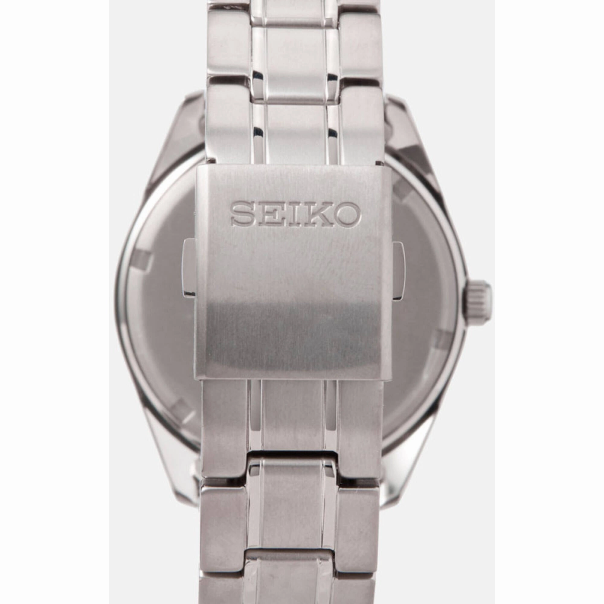 Seiko Men's Watch - Classic Quartz Dark Blue Dial Titanium Bracelet | SUR373P1