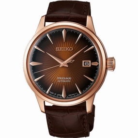 Seiko Presage SRPB46J Cocktail Time Affordable Leather Watch Leather Watch Discount