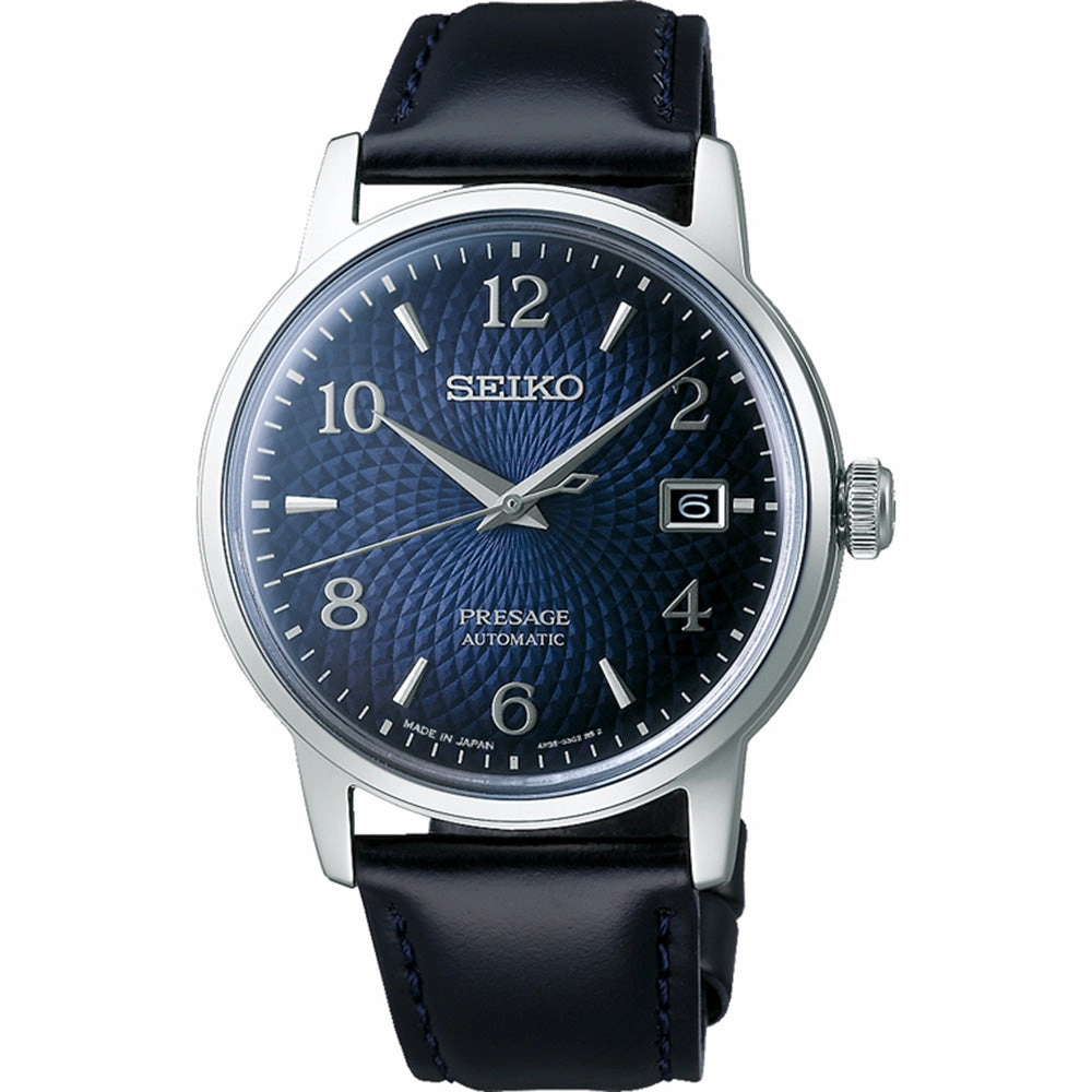 Seiko Presage SRPE43J Manhattan Cocktail Time Watch Affordable Leather Watch Leather Watch Discount
