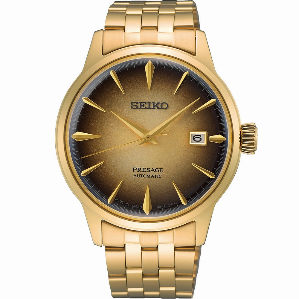 Seiko Presage SRPK48J Cocktail Time 'Half & Half' stainless steel watch clasp High quality stainless steel watch