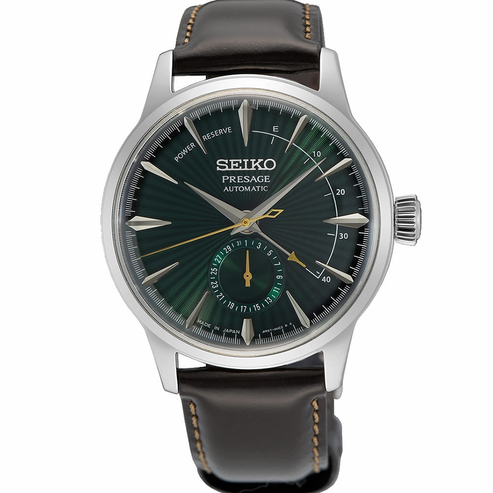 Seiko Presage SSA459J Cocktail Time 'Midnight Mockingbird' Affordable Leather Watch Leather Watch Discount