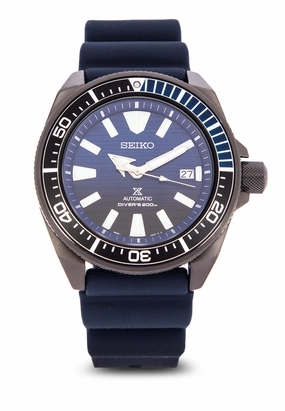 SEIKO Prospex Samurai Save the Ocean SRPD09K1 Automatic Diver Watch for Men,silicone watch,silicone strap watch,silicone watches for men,silicone watches for women,unisex silicone watch,kids silicone watch,sports silicone watch,casual silicone watch,waterp