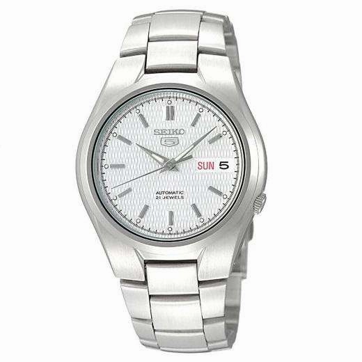 SEIKO SNK601K1 Automatic Silver Stainless Steel Watch for Men Affordable casual watches Sporty casual watches Affordable luxury casual watches