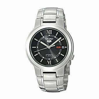 SEIKO SNKA23K1 Automatic Silver Stainless Watch for Men Affordable casual watches Sporty casual watches Affordable luxury casual watches