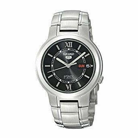 SEIKO SNKA23K1 Automatic Silver Stainless Watch for Men Affordable casual watches Sporty casual watches Affordable luxury casual watches