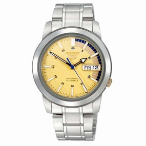 SEIKO SNKK29K1 Automatic Silver Stainless Steel Watch for Men Affordable casual watches Sporty casual watches Affordable luxury casual watches
