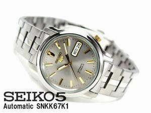 SEIKO SNKK67K1 Automatic Silver Stainless Watch for Men