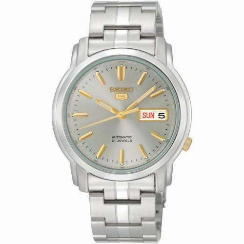 SEIKO SNKK67K1 Automatic Silver Stainless Watch for Men Affordable casual watches Sporty casual watches Affordable luxury casual watches