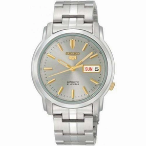 SEIKO SNKK67K1 Automatic Silver Stainless Watch for Men Affordable casual watches Sporty casual watches Affordable luxury casual watches