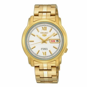 SEIKO SNKK84K1 Automatic Gold Stainless Steel Watch for Men Affordable casual watches Sporty casual watches Affordable luxury casual watches
