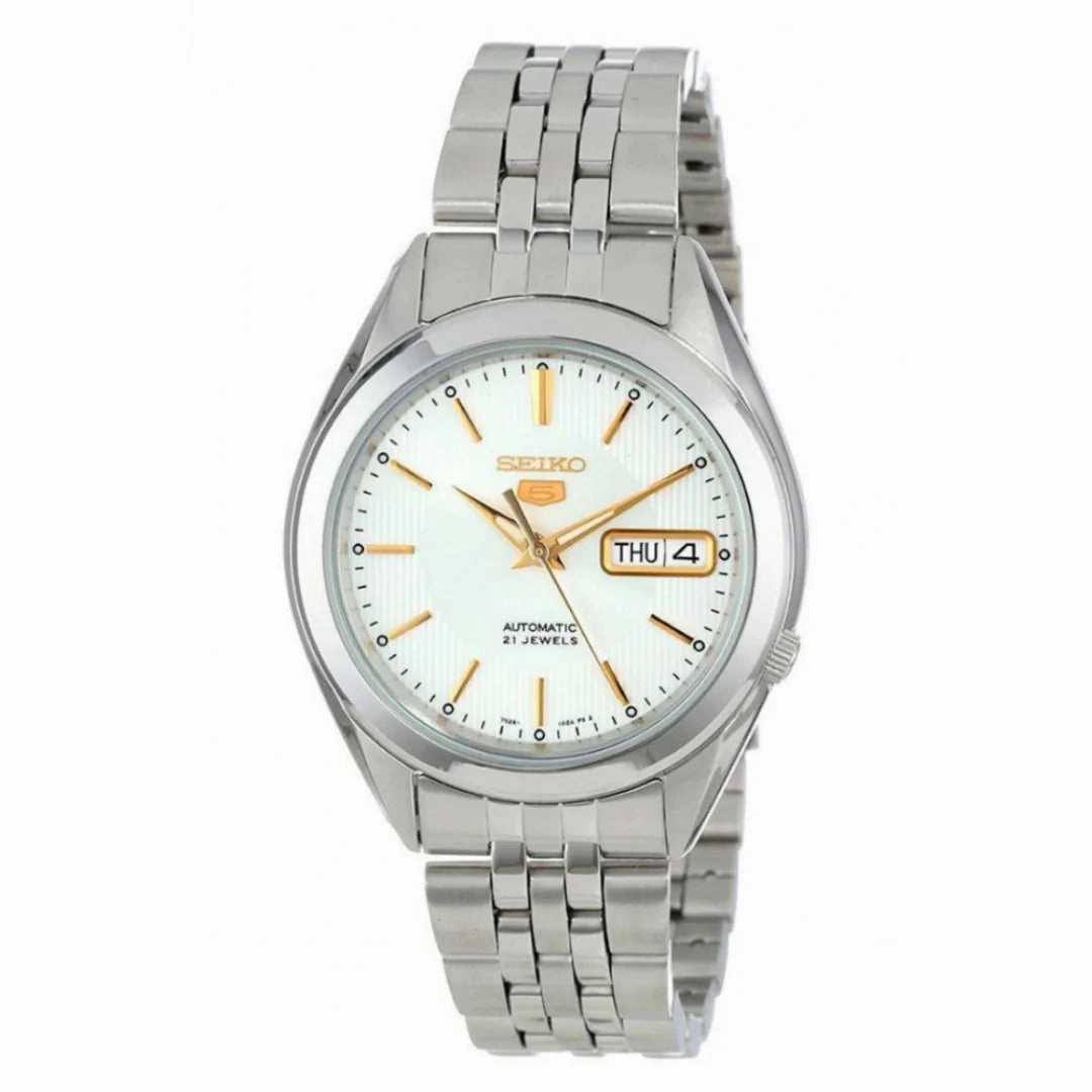 SEIKO SNKL17K1 Automatic Silver Stainless Steel Watch for Men Affordable casual watches Sporty casual watches Affordable luxury casual watches