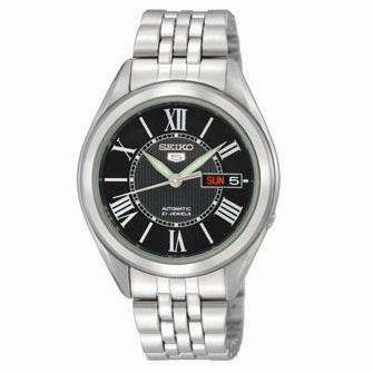 SEIKO SNKL35K1 Automatic Silver Stainless Steel Watch for Men- Affordable casual watches Sporty casual watches Affordable luxury casual watches