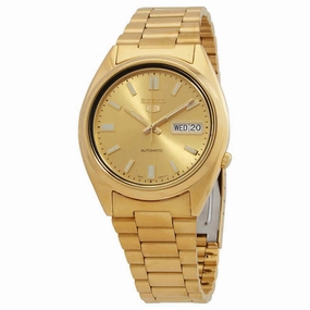 SEIKO SNXS80K Automatic Gold Stainless Steel Watch for Men Affordable casual watches Sporty casual watches Affordable luxury casual watches