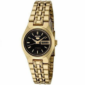 SEIKO SYMA06K1 Automatic Gold Plated Stainless Steel Watch for Women Affordable casual watches Sporty casual watches Affordable luxury casual watches