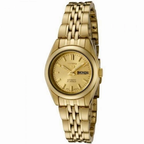 SEIKO SYMA38K1 Automatic Gold Plated Stainless Steel Watch for Women Affordable casual watches Sporty casual watches Affordable luxury casual watches