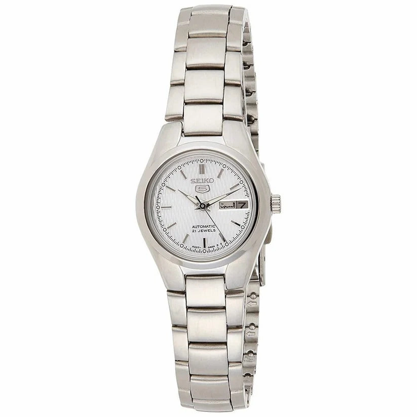SEIKO SYMC07K1 Automatic Silver Stainless Steel Watch for Women Affordable casual watches Sporty casual watches Affordable luxury casual watches