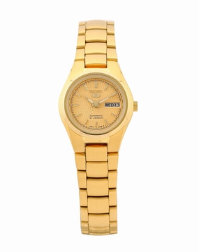 SEIKO SYMC18K1 Automatic Gold Stainless Steel Watch for Women Affordable casual watches Sporty casual watches Affordable luxury casual watches
