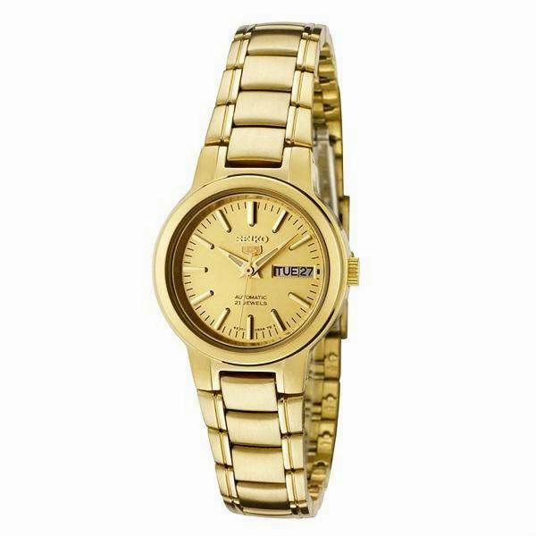 SEIKO SYME46K1 Automatic Gold Stainless Steel Watch for Women Affordable casual watches Sporty casual watches Affordable luxury casual watches