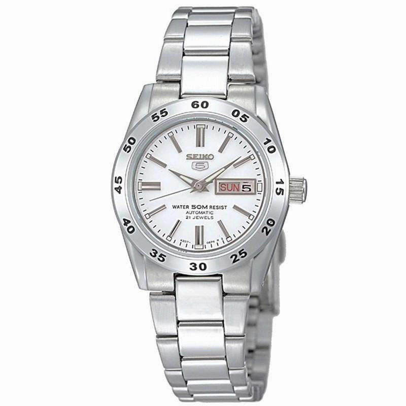 SEIKO SYMG35K1 Automatic Silver Stainless Steel Watch for Women Affordable casual watches Sporty casual watches Affordable luxury casual watches