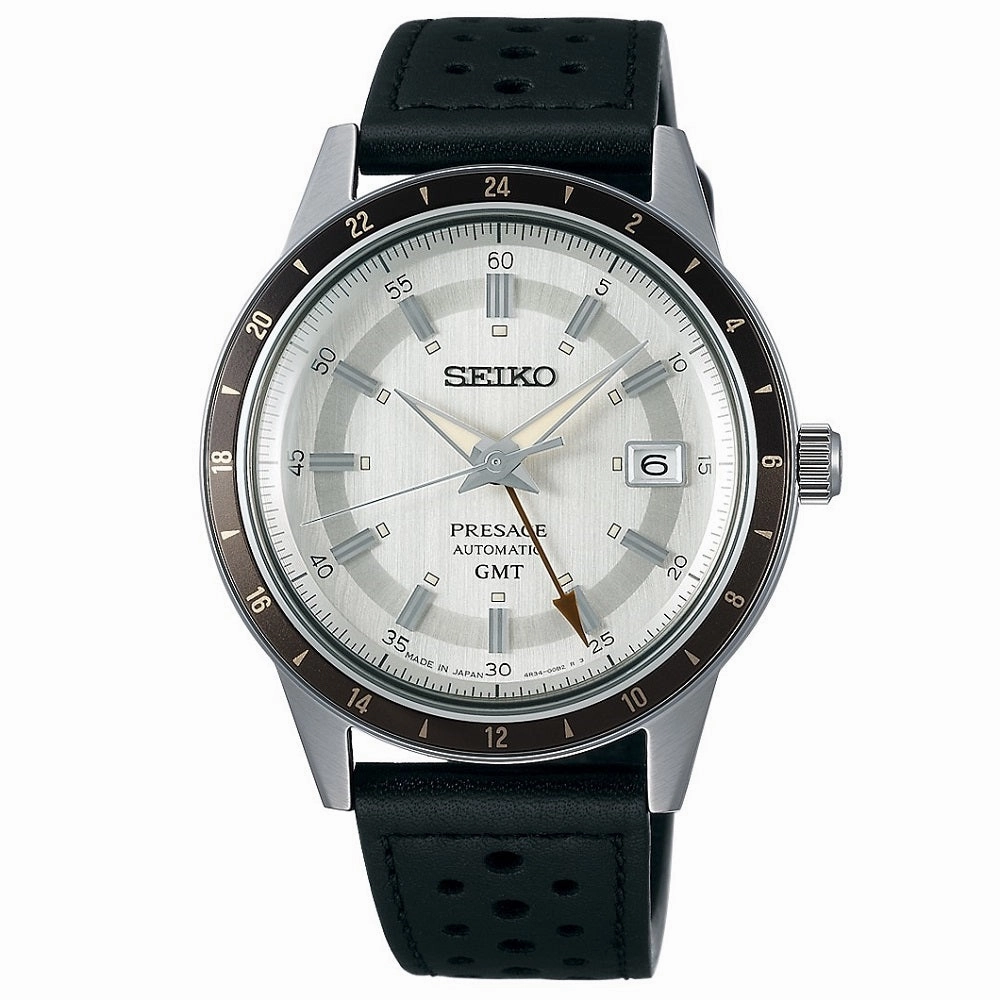 Seiko Watch Presage Stone Style 60's Road Trip GMT Automatic SSK011J1 
