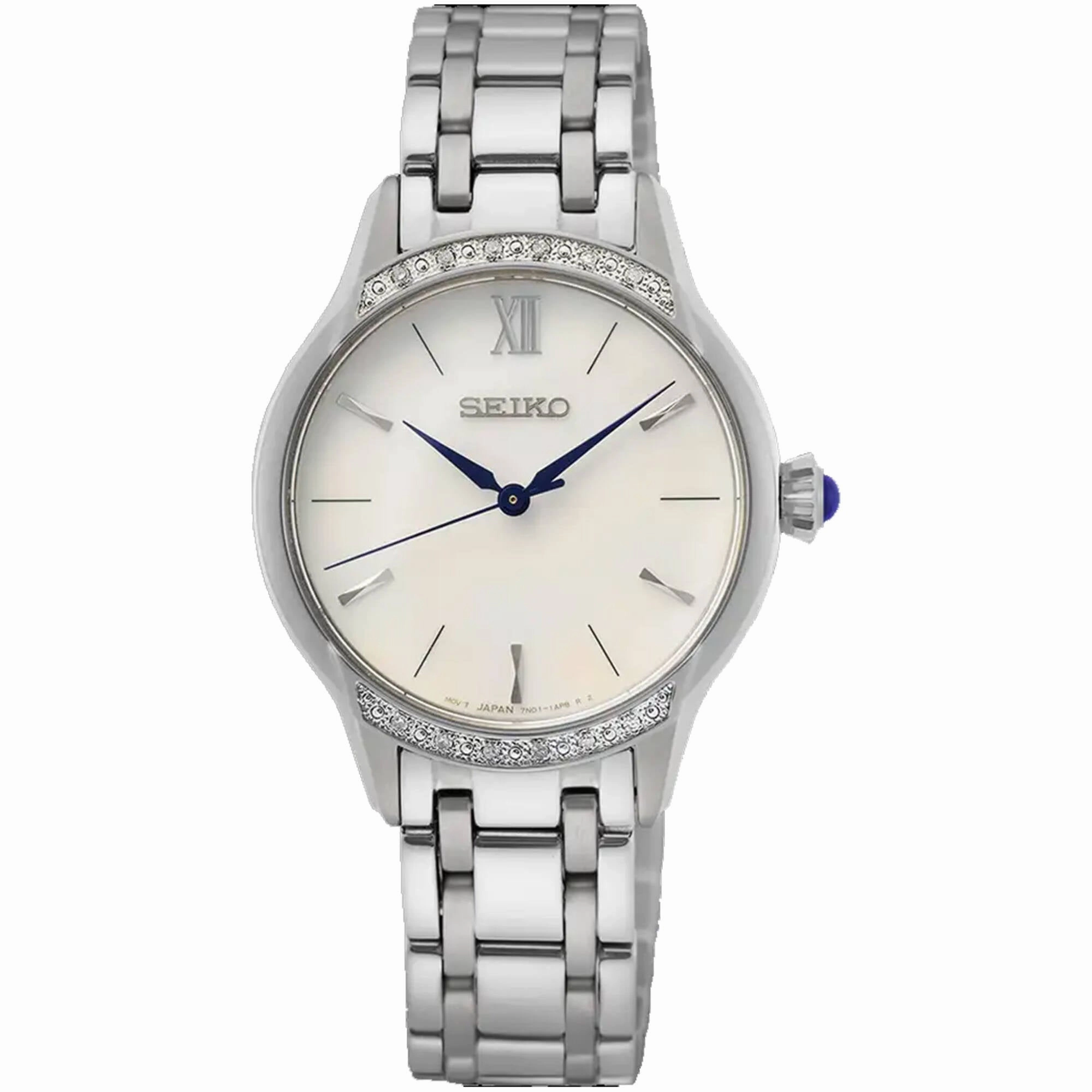 Seiko Women's Watch - Quartz White Dial Stainless Steel Bracelet | SRZ543 Luxury Quartz Watch Quartz Watch Sale