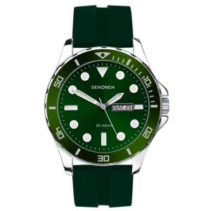 Sekonda Balearic Mens Green Day Date Watch 30119 cheap digital watch best digital watch for men