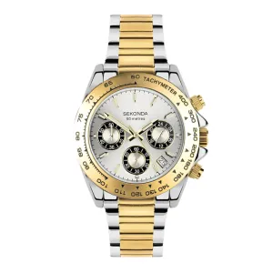Sekonda Circuit Chronograph Men's Watch 30254 - Two Tone cheap digital watch best digital watch for men