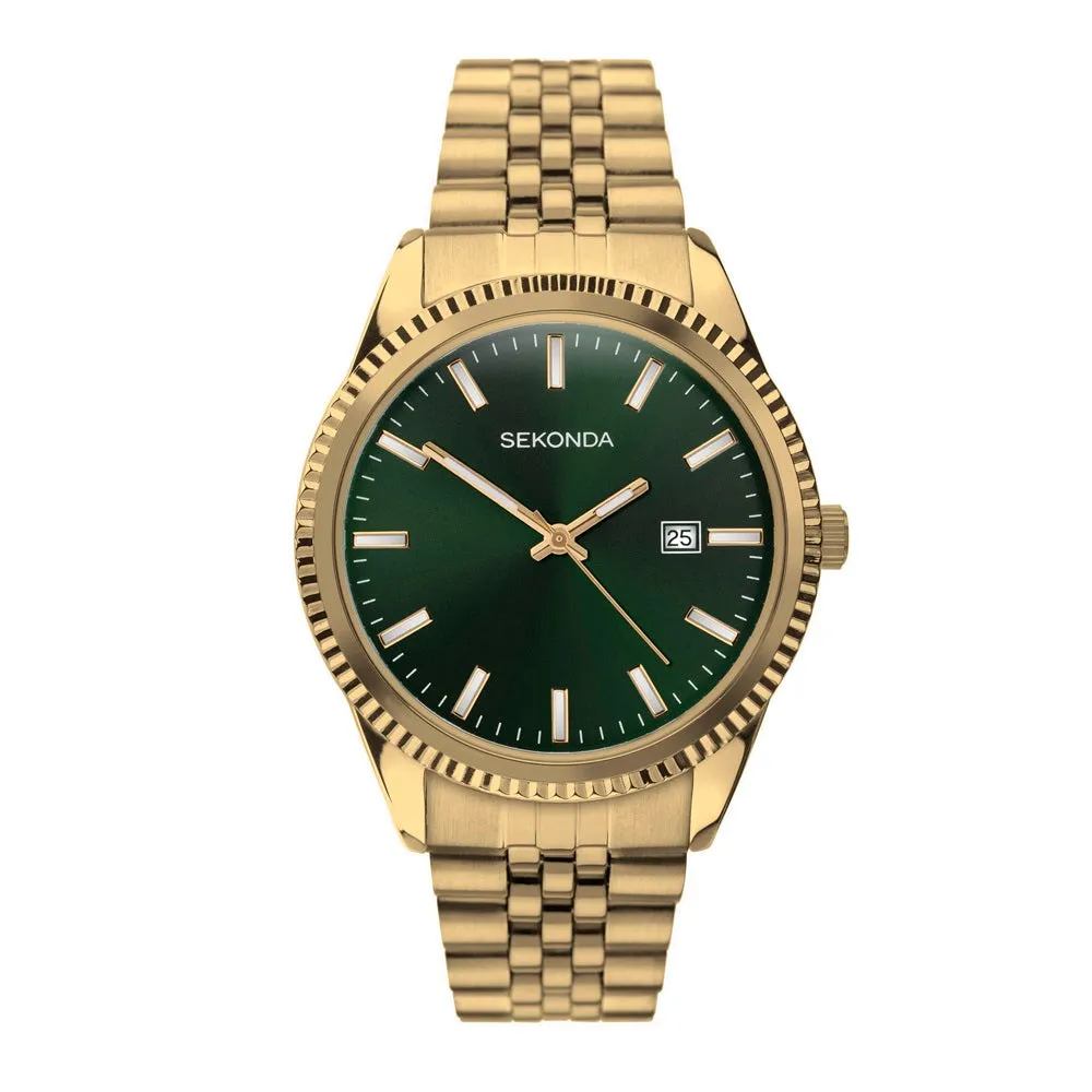 Sekonda King Green Dial Gold Tone Mens Watch 30157 cheap digital watch best digital watch for men