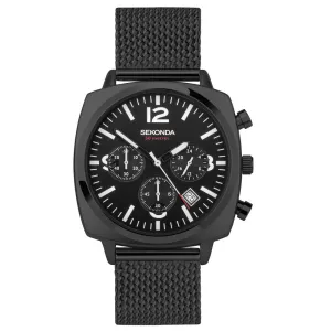 Sekonda Pilot Airborne Chronograph Black Mesh Bracelet Mens Watch 30102 cheap digital watch best digital watch for men