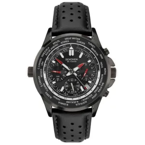Sekonda Sports Dual And World Time Men's Strap Watch Black 1864 cheap digital watch best digital watch for men