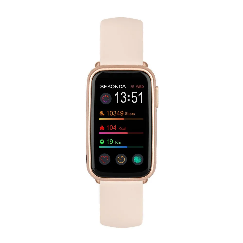Sekonda Track Smart Watch Rose Gold Case Pink Silicone Strap 30170 cheap digital watch best digital watch for men