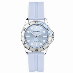 Sekonda Blue Silicone Strap Ladies Watch 40570 