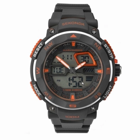 Sekonda Digital Dual Time Watch Black 1163 