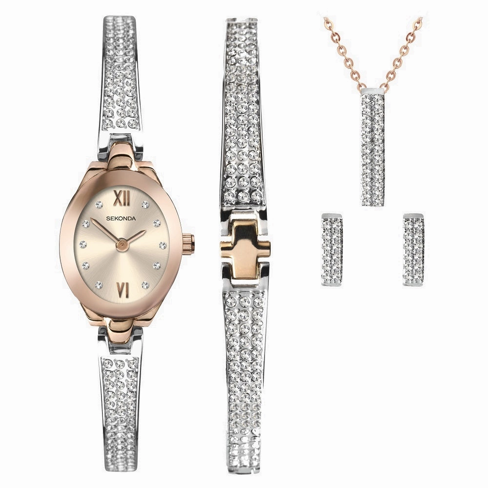 Sekonda Ladies Bracelet Watch Gift Set 2924G 