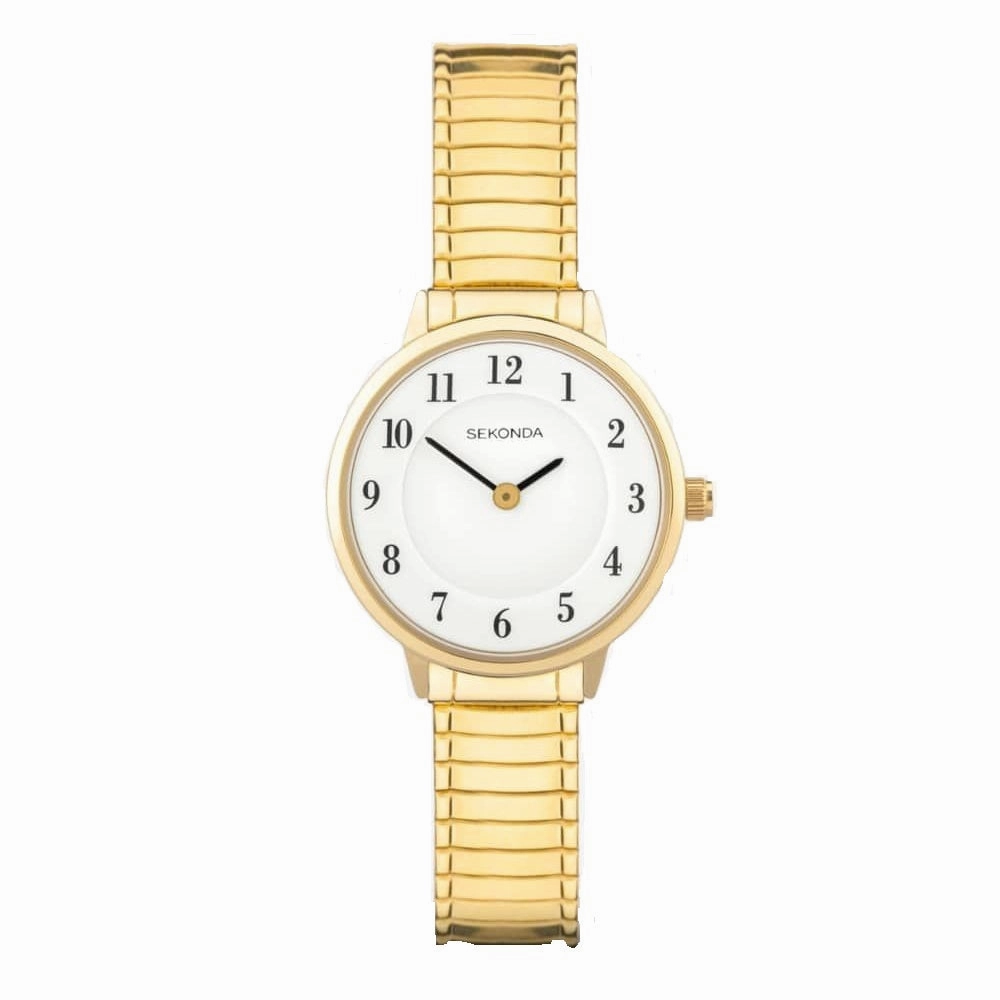 Sekonda Ladies Classic Easy Reader Gold Plated Expander Watch 30132 