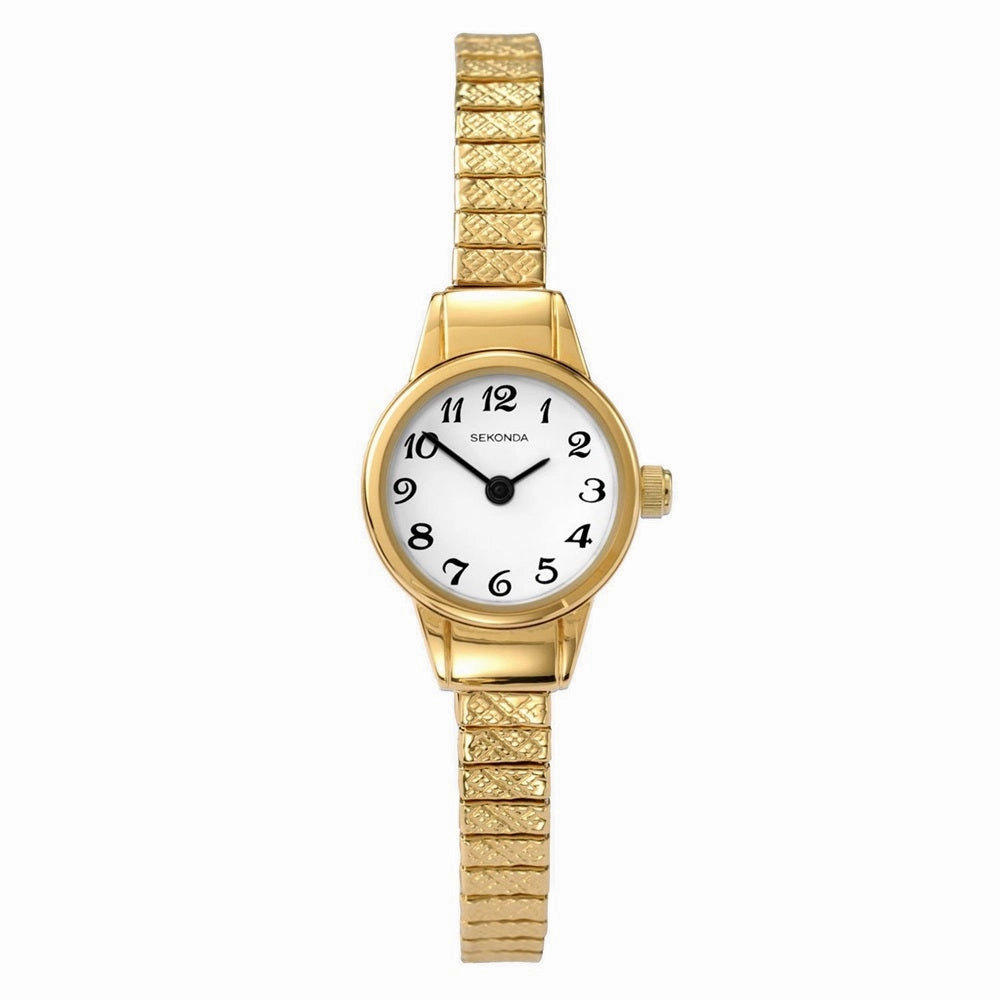 Sekonda Ladies Gold Plated Expander Bracelet Watch 4474 