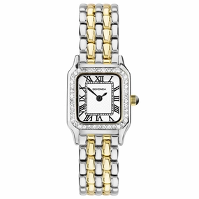 Sekonda Monica Crystal Bezel Ladies Watch Two Tone Bracelet 40640 