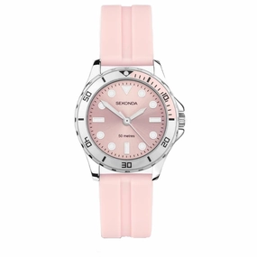 Sekonda Pink Silicone Strap Ladies Watch 40569 
