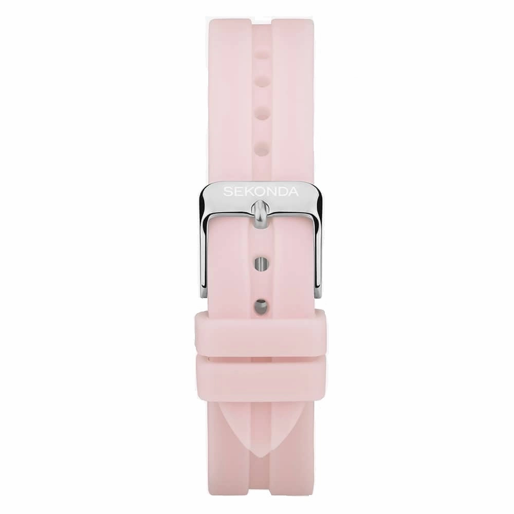 Sekonda Pink Silicone Strap Ladies Watch 40569