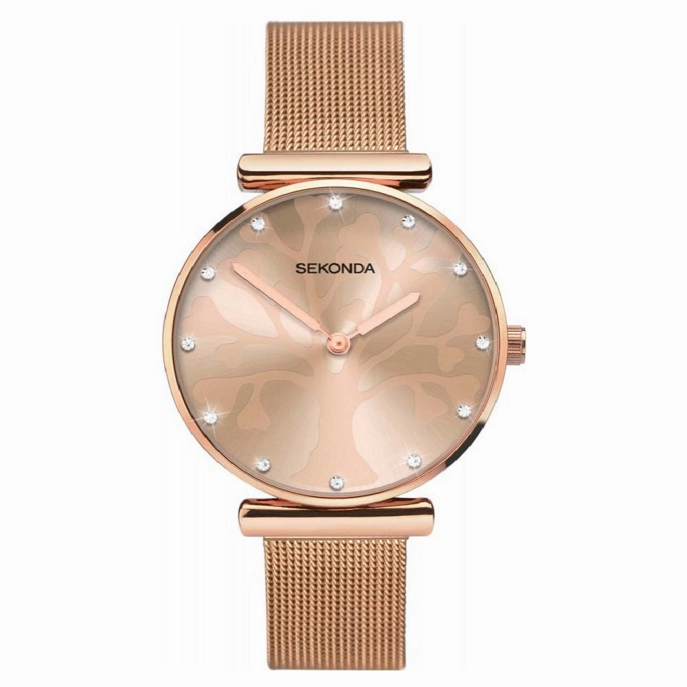 Sekonda Tree of Life Rose Tone Ladies Watch 2848 