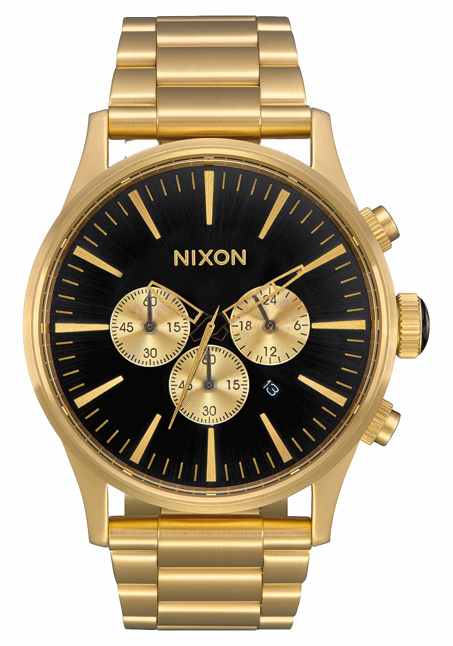 Sentry Chrono - All Gold / Black stainless-steel watches stainless steel watch bands stainless steel watches cheap