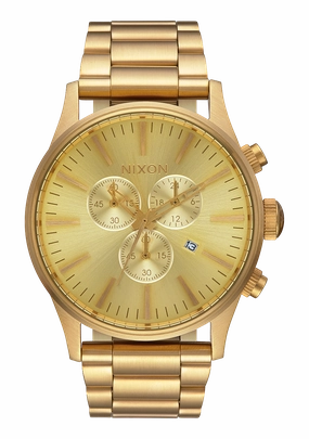 Sentry Chrono - All Gold stainless-steel watches stainless steel watch bands stainless steel watches cheap