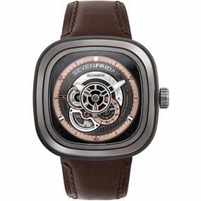 SevenFriday Men's Automatic Watch - P Series Power Reserve SS Case Strap | P2C-01,automatic watch,automatic watches for men,automatic watches for women,luxury automatic watch,minimalist automatic watch,dress automatic watch,vintage automatic watch,automat