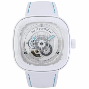 SevenFriday Men's Watch - P-Series Curacao White Day-Night Dial Automatic | P1C-05,automatic watch,automatic watches for men,automatic watches for women,luxury automatic watch,minimalist automatic watch,dress automatic watch,vintage automatic watch,automa