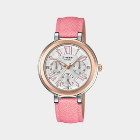 Sheen Women's Chronograph Leather Watch SX195 - SHE-3034BGL-7AUDR women watches best women watches affordable women's watches branded women watches