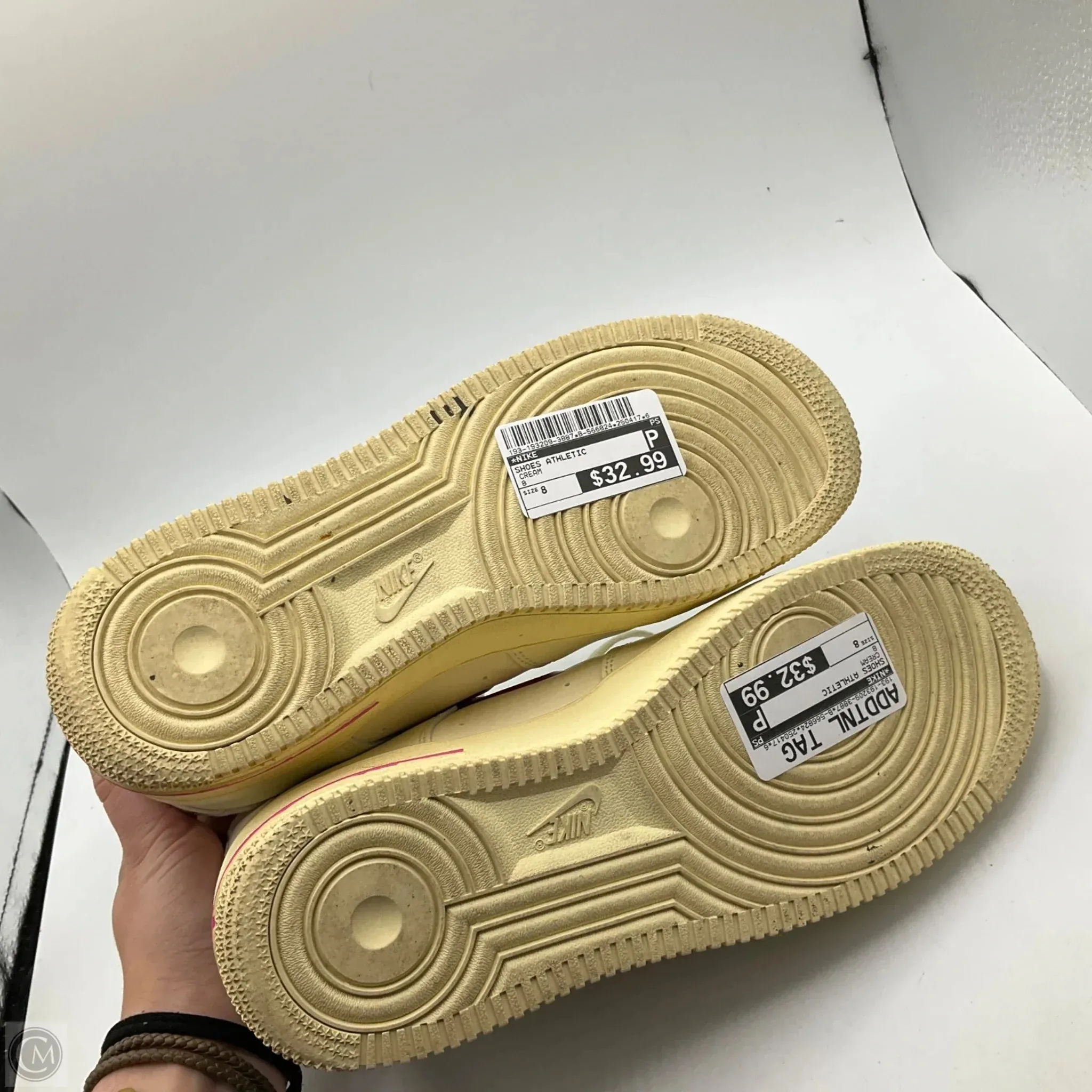 Shoes Athletic By Nike In Cream, Size: 8 nike